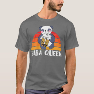 T-shirt Boba Queen Panda Bear Bubble Tea Partner Look 132