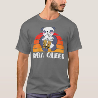 T-shirt Boba Queen Panda Bear Bubble Tea Partner Look 132