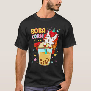 T-shirt Boba Tea Bubble Tea Cute Kawaii Unicorn Cadeau