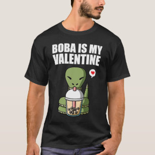 T-shirt Boba Tea est ma Saint Valentin Snake Anti Valentin