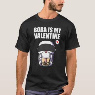 T-shirt Boba Tea est mon astronaute de Saint-Valentin anti