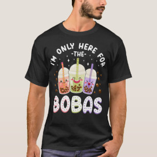 T-shirt Boba Tea Im Seulement Ici Pour Parier Les Enfants