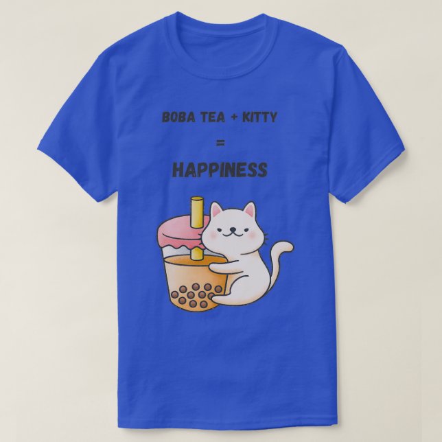 T-shirt Boba Tea Kitty Bonheur (Design devant)