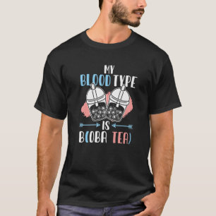 T-shirt Boba Tea Mon Sang Est B Boba Tea Anime Cadeau