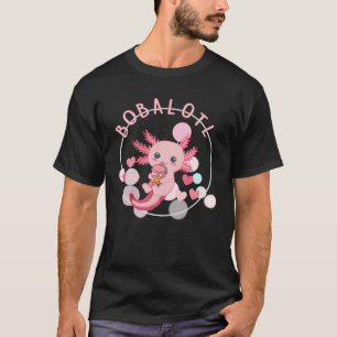 T-shirt Boba Thé Buble Thé Lait Thé Anime Axolotl Cute Ka