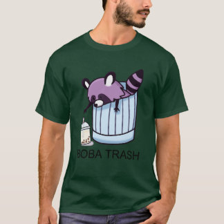 T-shirt Boba Trash Racoon