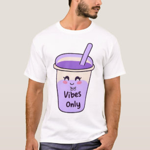 T-shirt Boba Vibes 🧋 uniquement   Cute Kawaii Bubble Tea 