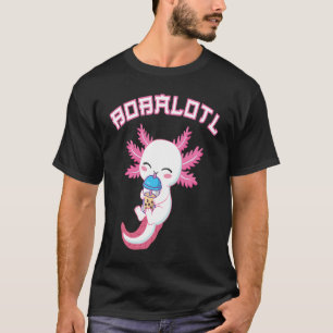 T-shirt Bobalotl Axolotl Boba Tea Bubble Milk