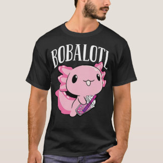 T-shirt Bobalotl Axolotl Boba Tea Kawaii
