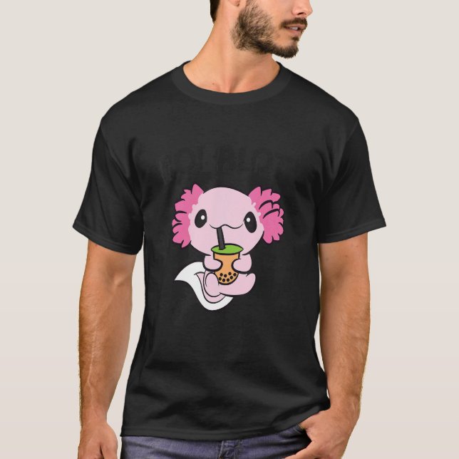 T-shirt Bobalotl Axolotl Bubble Tea Boba Tea Axolotl (Devant)