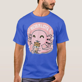 T-shirt Bobalotl Boba Kawaii Axolotl Boba Bubble Milk Tea
