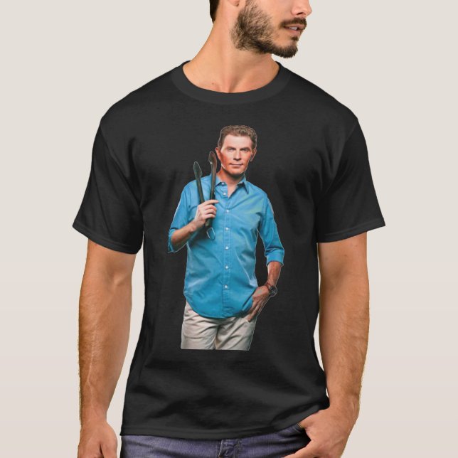 T-shirt Bobby Flay Celebrity Chef Food Network Tv Star Ess (Devant)