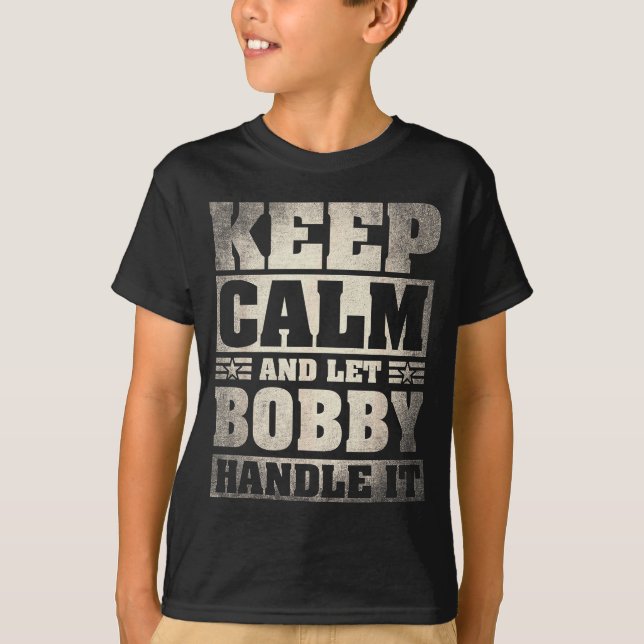 T-shirt Bobby Name Shirt D Bobby First Name  (Devant)