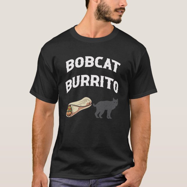T-shirt Bobcat Burrito Trapper Hunter (Devant)
