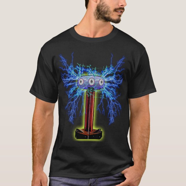 T-SHIRT BOBINE DE TESLA (Devant)