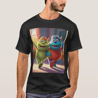 T-shirt Bobo et Zippy : Des amis brillants dans un monde m