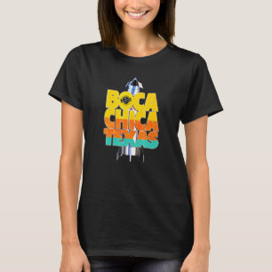 T-shirt Boca Chica Texas Starship Cool Retro Space Rocket