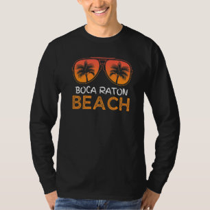 T-shirt Boca Raton Beach Vintage Rétro Summer Family Vacat