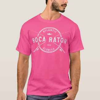 T-shirt Boca Raton Fl Voies de pêche Vintages croisées
