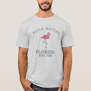 T-shirt Boca Raton Floride, Flamant rose