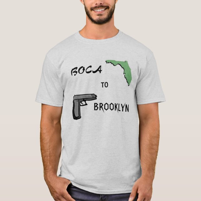 T-shirt Boca vers Brooklyn (Devant)