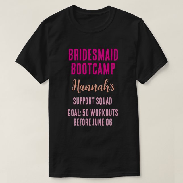 T-shirt Bocamp d'aide d'accueil personnalisé (Design devant)