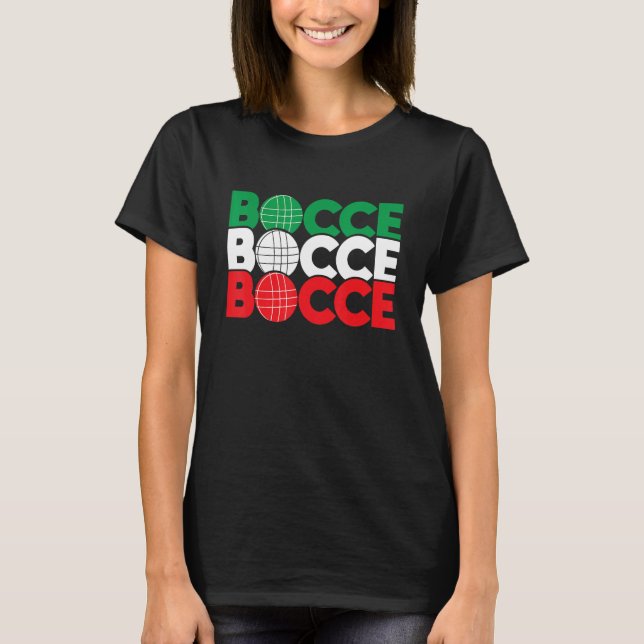 T-shirt Bocce - Ball Game passionné de pelouse Bowling Bou (Devant)