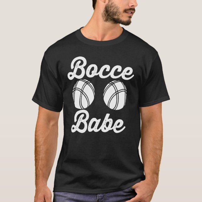 T-shirt Bocce Ball Player Bocce Babe (Devant)