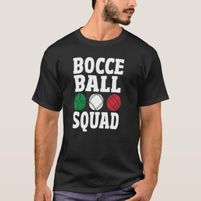 T-shirt Bocce Ball Team Italian Bowild Bocce Coach Bocce (Devant)