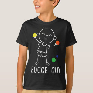 T-shirt Bocce Guy - Joueur de Quilles de Jardin Enthousias