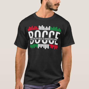 T-shirt Bocce Où Les Boules De Roulement Sont Considérées