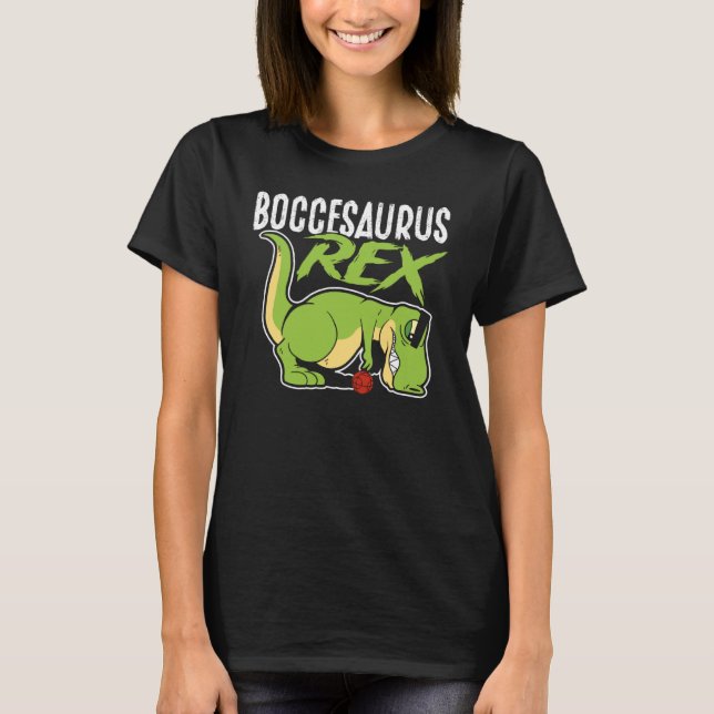 T-shirt Boccesaurus Rex Bocce Ball (Devant)