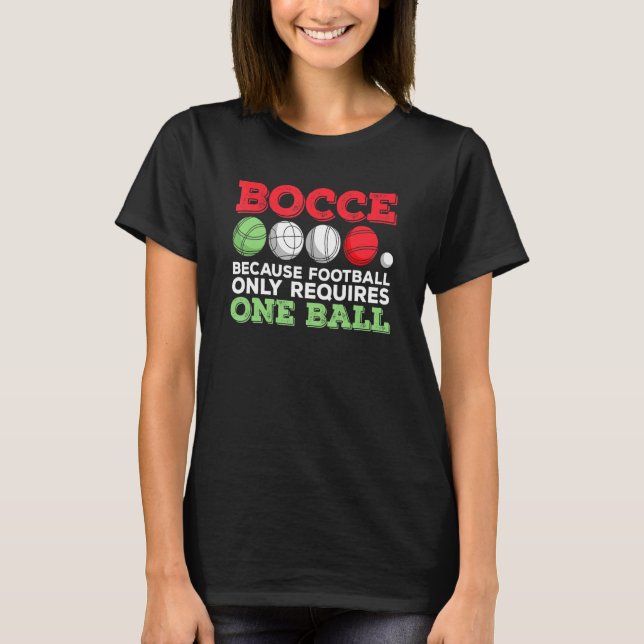 T-shirt Boccia Italien Pour Bocce Ball Player 1 (Devant)