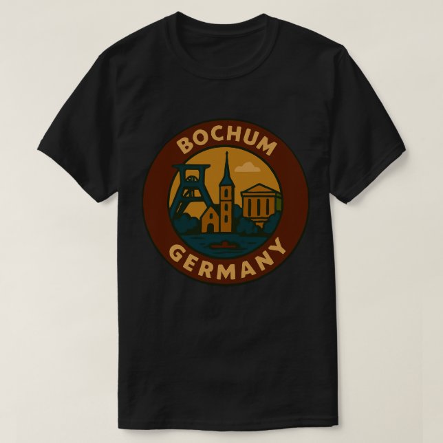 T-shirt Bochum Germany City Art (Design devant)