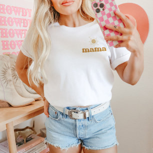 T-shirt BODHI Boho Sun Retro One happy Dude Mama