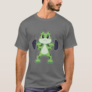 T-shirt Bodybuilder de grenouille Dumbbell Bodybuilding