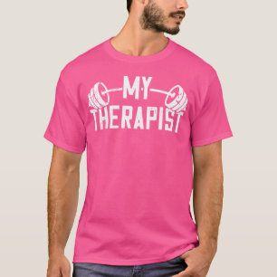 T-shirt Bodybuilder Dit Barbell Bodybuilding My Therapi