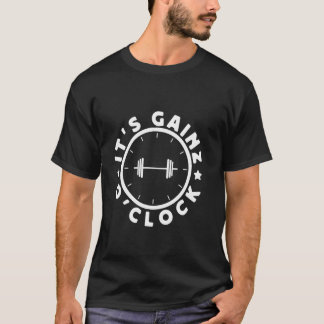 T-shirt Bodybuilder Powerlifter C´est Gainz O´clock Gym