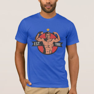T-shirt Bodybuilder Vintage FÉD 1988