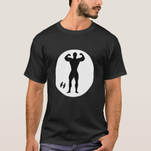 T-shirt Bodybuilding pour hommes double pose bicep avec be