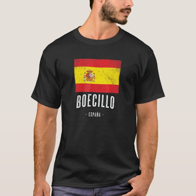 T-shirt Boecillo Espagne Es Drapeau Ville - Bandera Ropa - (Devant)