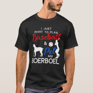 T-shirt Boerboel Funny Baseball Chien propriétaire Lover X