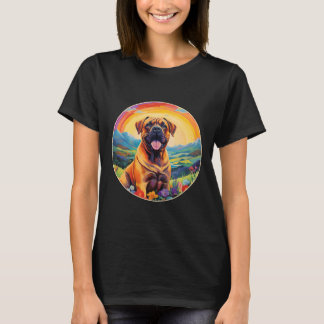 T-shirt Boerboel Rainbow Bridge Cute sud-africain Mastiff