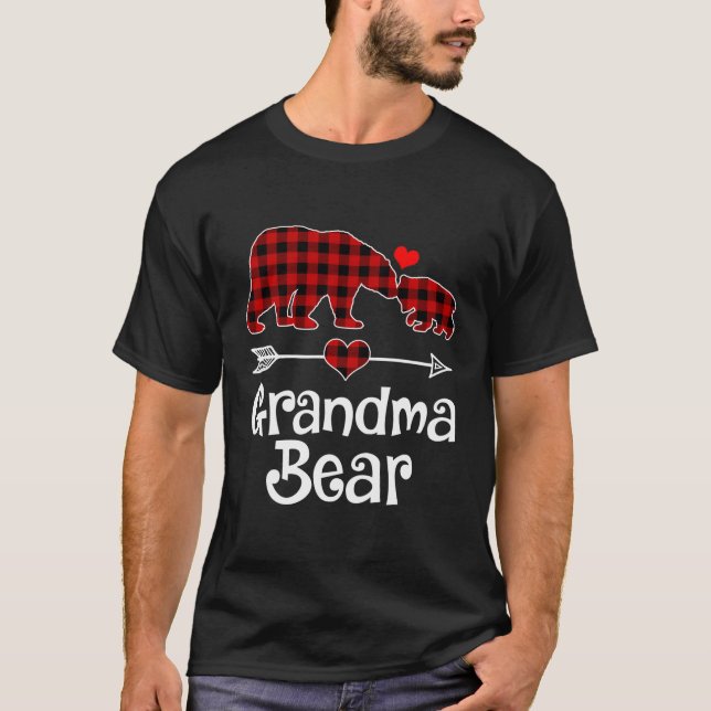 T-shirt Boeuf de grand-mère pyjama rouge paille (Devant)