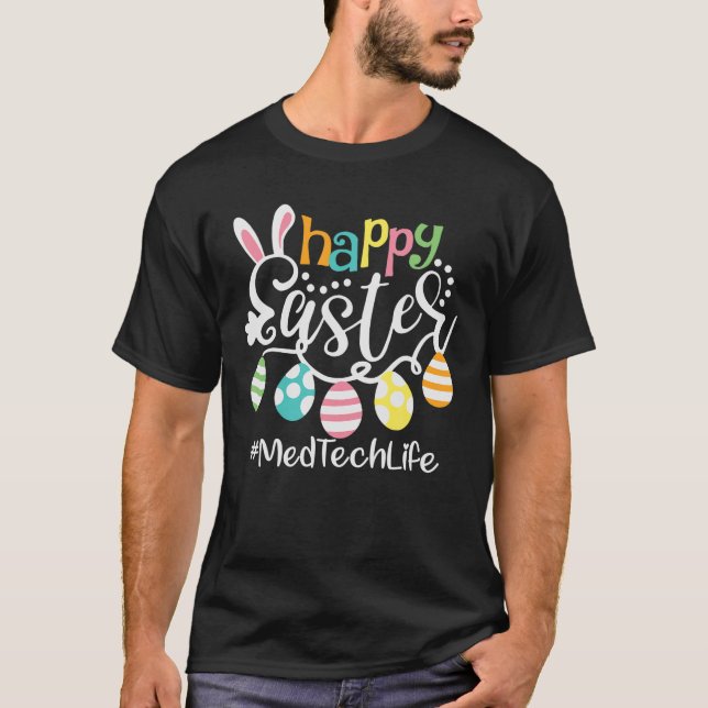 T-shirt Boeuf de lapin mignonette Happy Easter Med Tech -  (Devant)