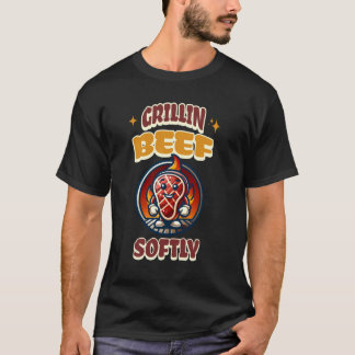 T-shirt Boeuf Grillin Funny Grillin Doucement Grillant BBQ