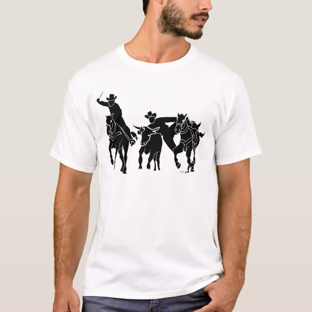 T-shirt Boeuf luttant 1 (Devant)