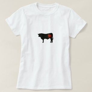 T-shirt Boeuf noir d'Angus d'amour