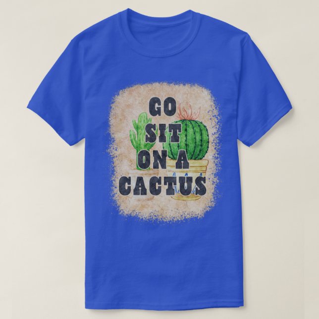 T-shirt Bohème Bohème Style Succulents Cactus Dire Aller S (Design devant)