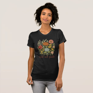 T-shirt bohème floral "Wild and Gentle" Inspirant